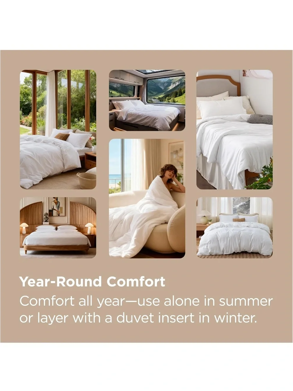 NEW Bedsure Duvet Cover Queen Size, 3Pcs Double Brushed Bedding Set, Dusty Rose